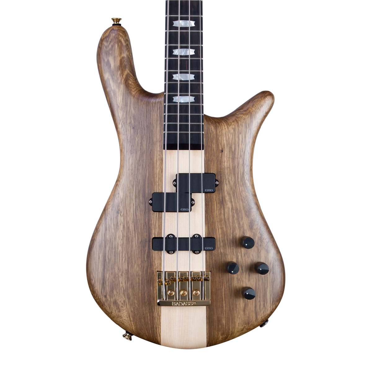 CHUCKSCLUSIVE Spector Euro 4 LT Solid Korina Wings Electric Bass Guitar - Natural Satin