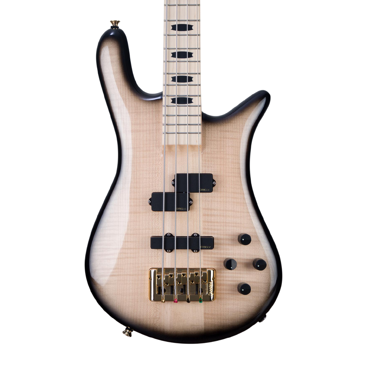 CHUCKSCLUSIVE Spector Euro 4 Electric Bass Guitar - Natural Black Burst Gloss