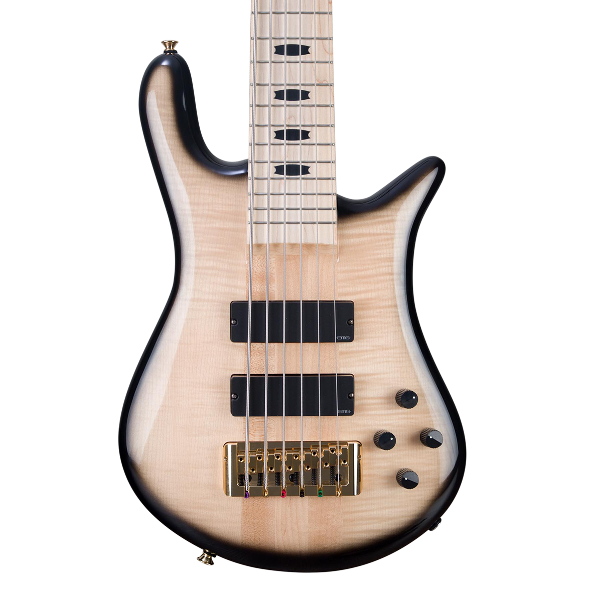 CHUCKSCLUSIVE Spector Euro 6 6-String Electric Bass Guitar - Natural Black Burst Gloss