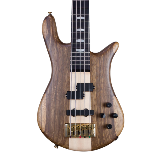 CHUCKSCLUSIVE Spector Euro 5 LT Solid Korina Wings 5-String Electric Bass Guitar - Natural Satin