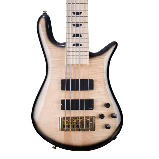 CHUCKSCLUSIVE Spector Euro 6 6-String Electric Bass Guitar - Natural Black Burst Gloss